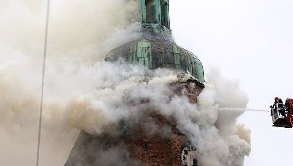 В польском городе горел собор XIII века