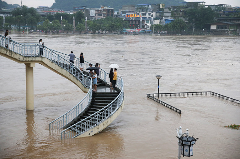 Масштабное наводнение в Китае