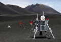 Роботы осваиваются на Этне перед отправкой на Луну и Марс