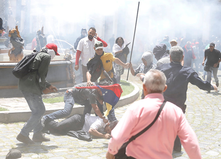Беспорядки в столице Венесуэлы