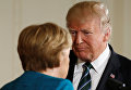 Встреча Меркель и Трампа. Архивное фото