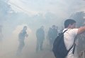В курортной зоне Одессы стройку закидали дымовыми шашками