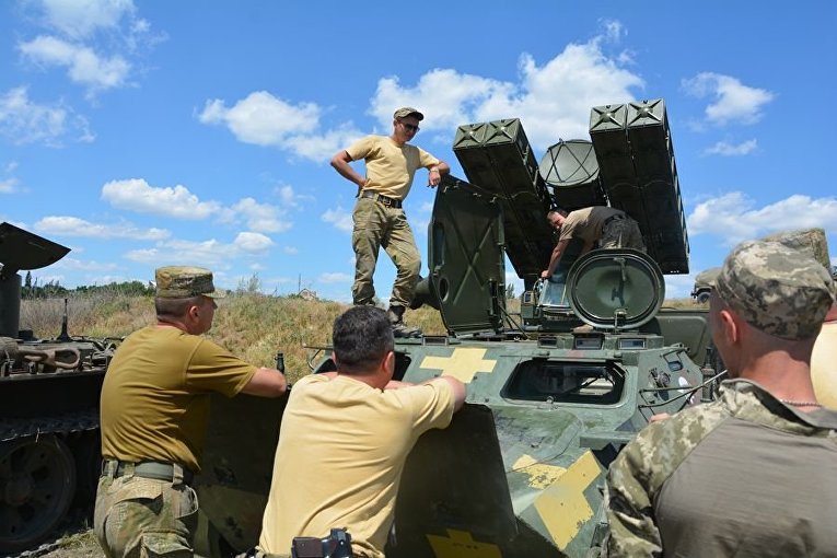 Учения 79 десантно-штурмовой бригады ВСУ под Николаевом