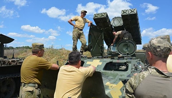 Учения 79 десантно-штурмовой бригады ВСУ под Николаевом