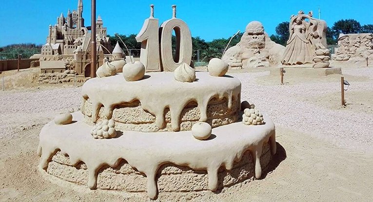 Чудеса света из песка. Международный фестиваль песчаных скульптур в Болгарии