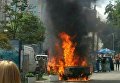 В Киеве на площади Льва Толстого произошло возгорание автомобиля