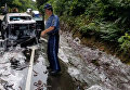 В Орегоне живые угри из перевернутого грузовика залили слизью участников ДТП