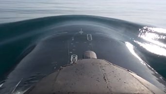 Российский атомный подводный крейсер Томск провел пуск крылатой ракеты. Видео