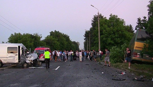 На месте ДТП в Черновицкой области с автобусом иностранцев