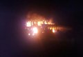 Пожар на складе топливных брикетов во Львовской области