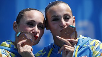 Бронзовыми призерами чемпионата мира по водным видам спорта, который проходит в Будапеште, стали украинки, представительницы синхронного плавания Анна Волошина и Елизавета Яхно, которые заняли 3-е место среди дуэтов в произвольной программе с суммой 93,2667 балла.