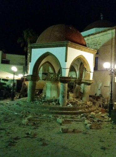 Последствия землетрясения на греческом острове Кос