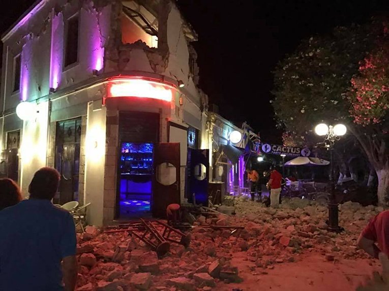 Последствия землетрясения на острове Кос (Греция)