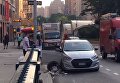 Уличная драка в Нью-Йорке