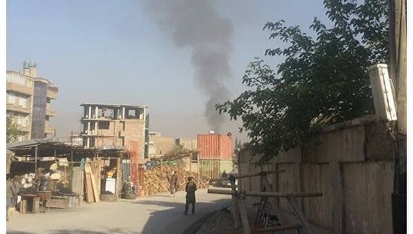 В районе взрыва в Кабуле, 24 июля 2017