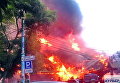Пожар в одесском ресторане Хуторок
