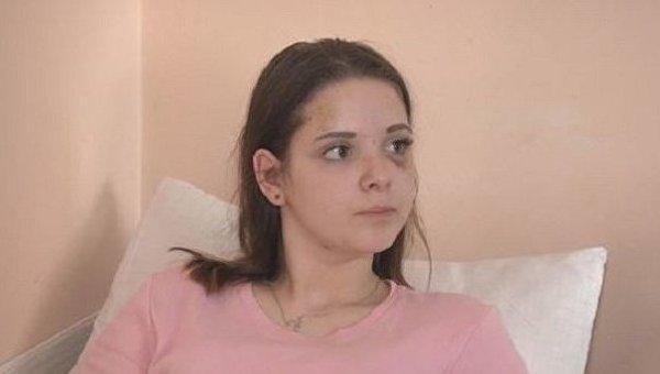 Одна из пострадавших школьниц Полина Малоштан