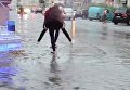Затопленные улицы в Ивано-Франковске