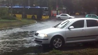 Потоп в Киеве после ливня