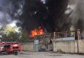 Под Харьковом горели склады автозапчастей