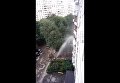Авария в Харькове: фонтан высотой в семь этажей