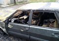 Сгоревшее авто харьковского журналиста Игоря Русина, 30 июля 2017