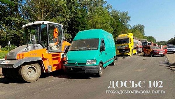 Масштабная авария в Тернопольсокй области