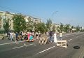 В Киеве протестующие перекрыли Харьковское шоссе