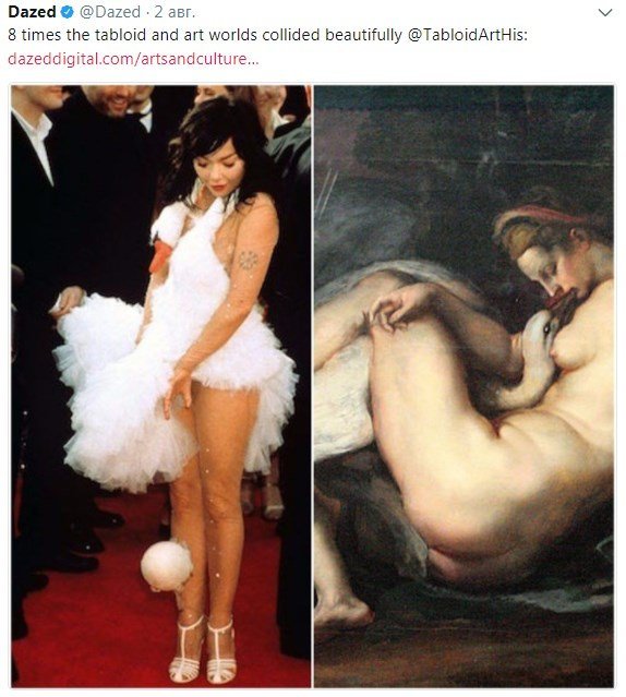 Фото героев поп-культуры сравнили с произведениями искусства