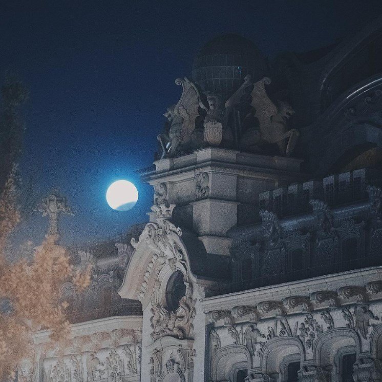 Лунное затмение в Одессе