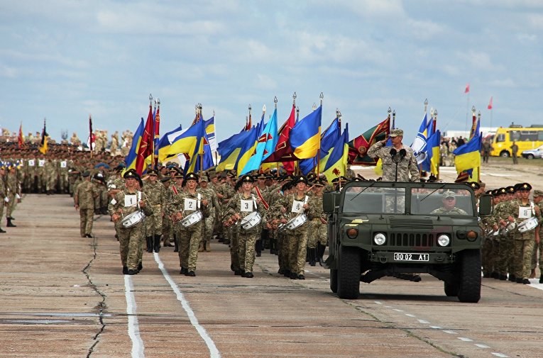В Киеве прошла репетиция военного парада ко Дню независимости