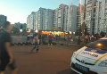 Перекрытие улицы Ревуцкого на киевских Позняках из-за строительства АЗС, 9 августа 2017