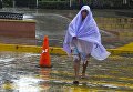 Тропический шторм Франклин вторгся на полуострове Юкатан в Мексике