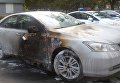 В Харькове сожгли автомобиль
