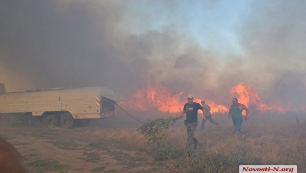Пожар под Николаевом, 11 августа 2017