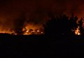 Ночной пожар на свалке в Одессе. Видео