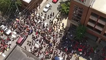 Беспилотник снял наезд на толпу людей в Шарлоттсвилле. Видео