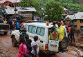 Последствия оползня в Сьерра-Леоне