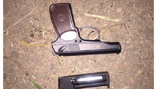 Пистолет, из которого подростки устроили стрельбу по собакам и водителям в Борисполе