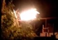 В Донбассе после обстрела загорелся газопровод