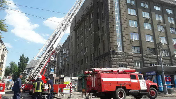 Пожар в жилом доме в Харькове