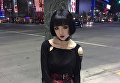 Китайская модель Кина Шэнь с фарфоровым лицом