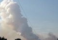 Пожар на складах Казенного завода в Донецке