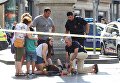 На месте теракта в Барселоне, 17 августа 2017