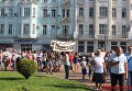 Протест в Виннице против строительства нового кладбища