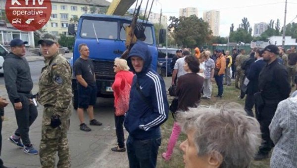 Конфликт киевлян с застройщиками в Киеве