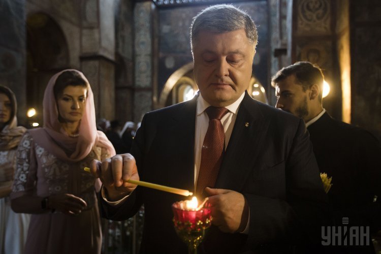 Молебен за Украину в День Независимости в Софийском соборе