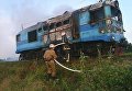 Пожар в поезде в Винницкой области