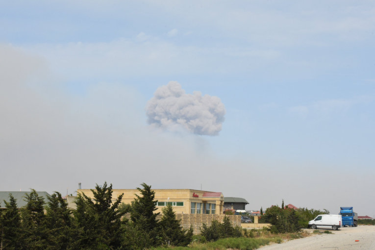 Взрыв прогремел на оружейном складе в Азербайджане
