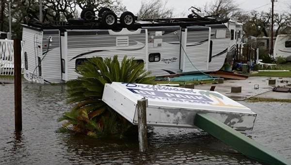 Последствия урагана Харви в Хьюстоне